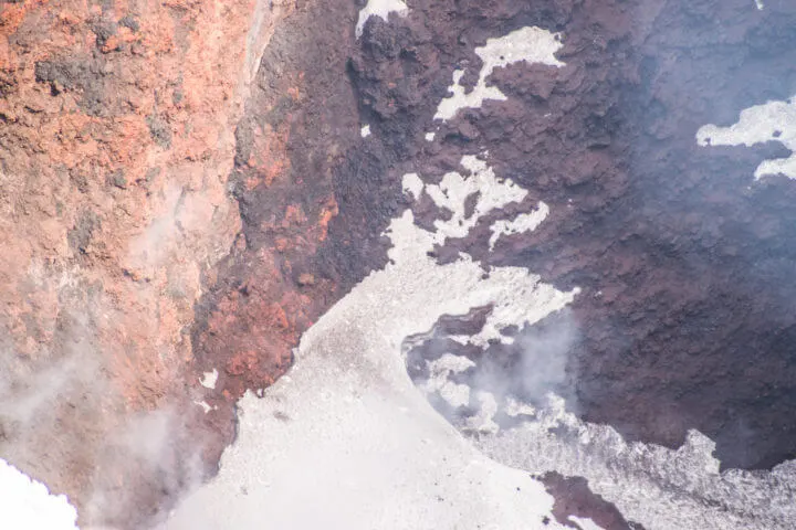 inside volcan villarrica pucon chile