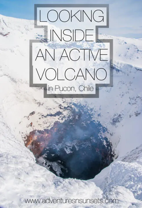 My experience climbing the active Volcan Villarica in Pucon, Chile this fall, with a fresh coat os ice and snow! It was one of the biggest adventures to date and was incredible to look inside the steaming crater of an active volcano. Here are my tips! #volcano #adventure #adventuretravel #hiking #southamerica #patagonia #adventure #volcanvillarica #pucon #chile