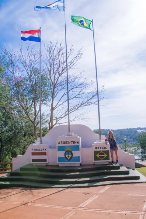 tres fronteras argentina what to do in puerto iguazu falls itinerary argentina brazil paraguay flags