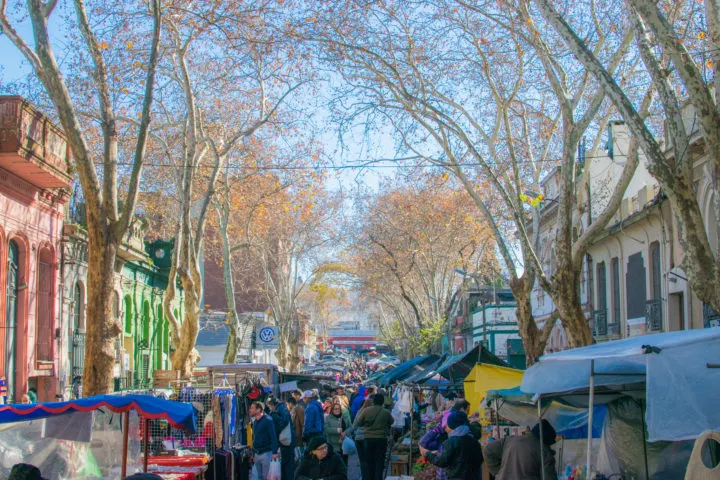 Feria de Tristan Narvaja Montevideo market Uruguay itinerary one week
