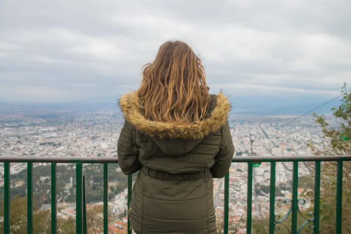 cerro san bernardo view salta northern argentina