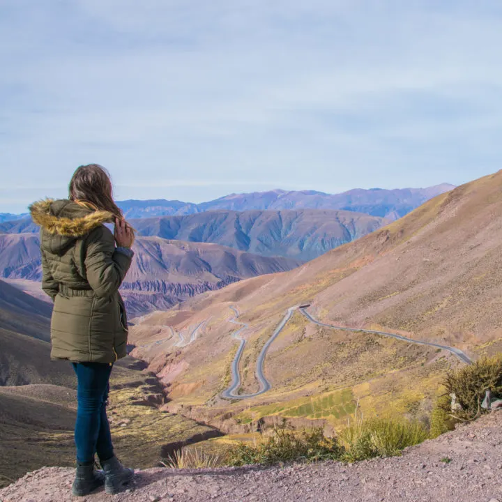 highway 52 jujuy winding road colorful mountains northern argentina