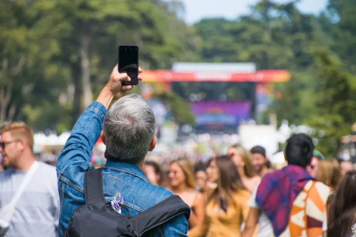 outside lands festival guide selfie