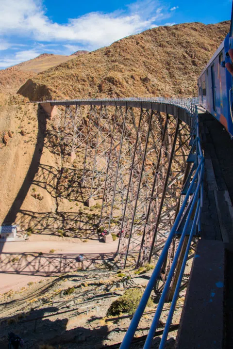The Polvorilla Viaduct on the Tren a Las Nubes Salta Argentina