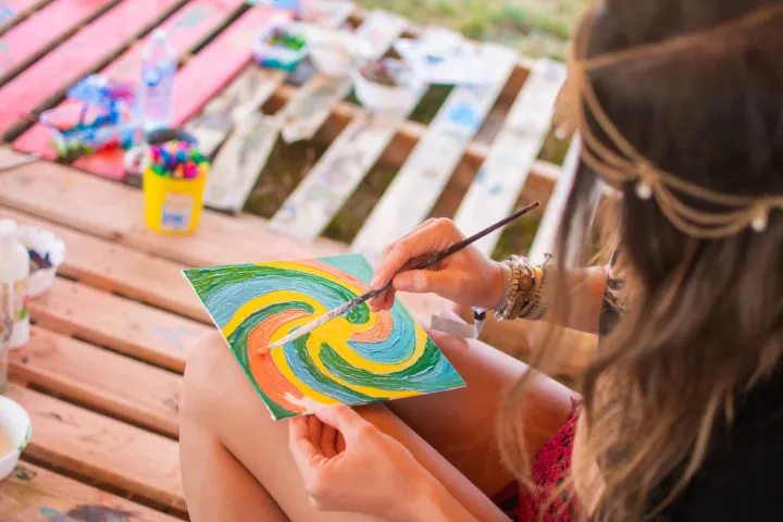 beyond the valley music festival painting