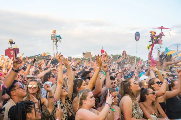 happy crowd music festival
