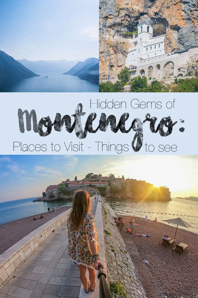hidden gems of Montenegro: things to do in montenegro organized into a montenegro road trip