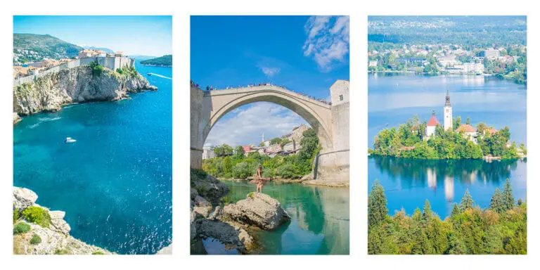 the ultimate balkans road trip - sights around bosnia, montenegro, croatia, and slovenia- the ideal balkans travel itinerary