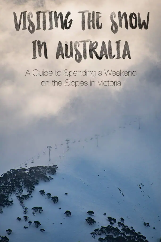 can you hit the slopes in australia?! YES! There are many ski resorts in the great dividing range between Victoria and New South Wales where you can ski and snowboard. Here's a weekend guide to visiting Mt Hotham, one of the premiere alpine resorts in Australia.