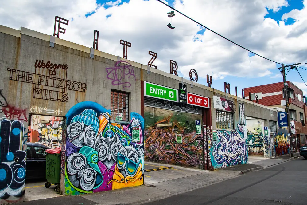Fitzroy Mills MArket street art melbourne