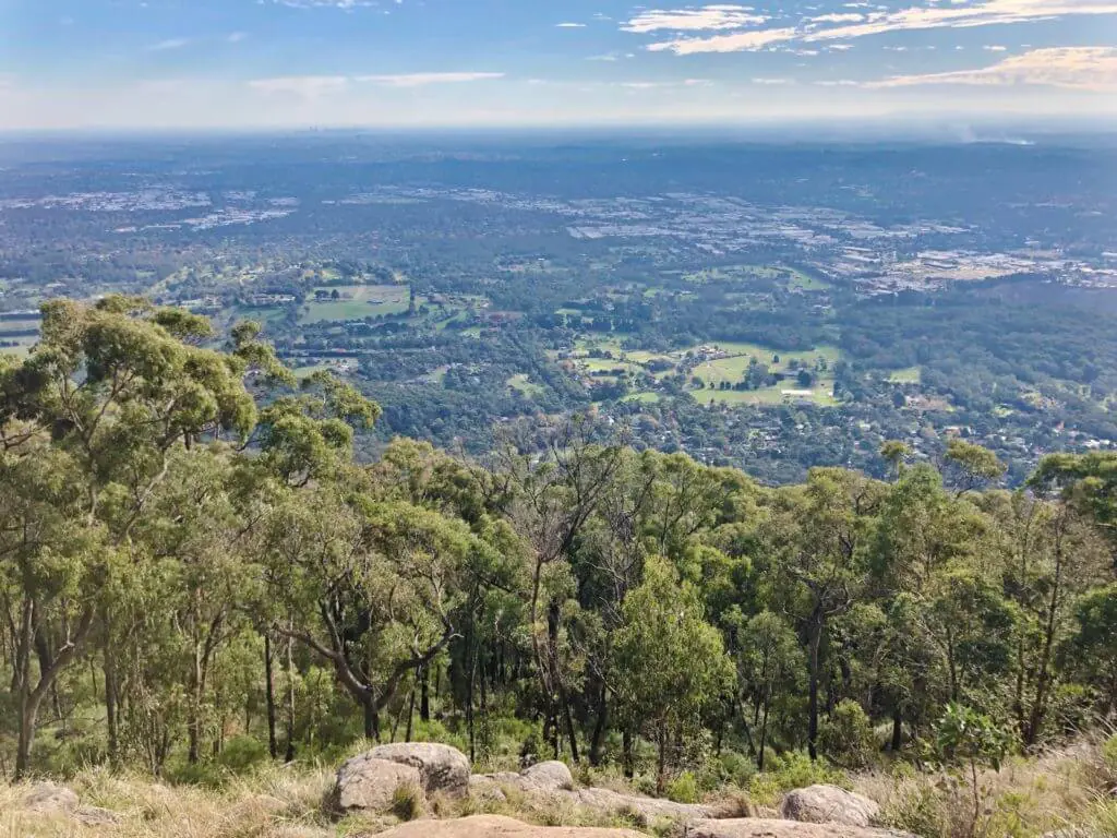 dandenong ranges view of melbourne