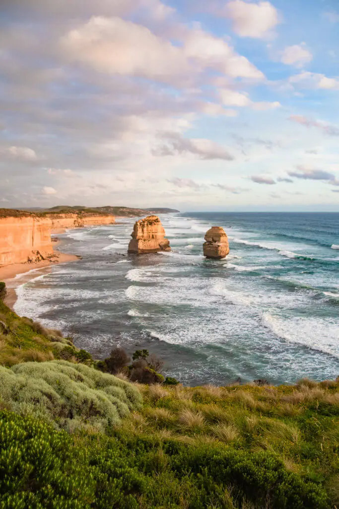 great ocean road sunset twelve apostles