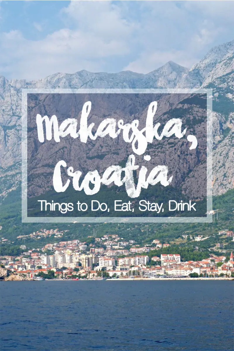 things to do in Makarska Croatia - the adventure capital of the country! Read about the best bars, hotels, and restaurants along with water sports, hiking, swimming, cliff jumping, and more in Croatia.