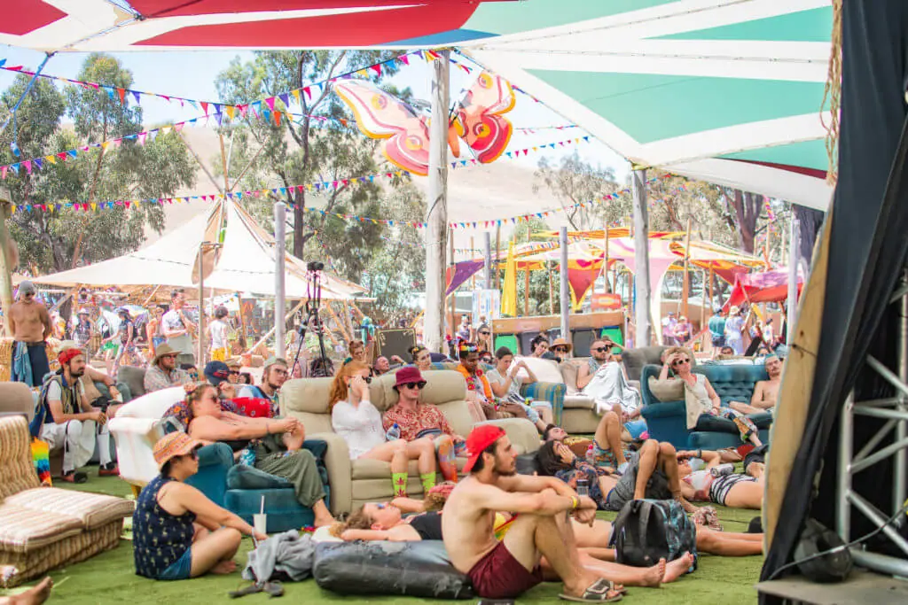 rainbow serpent festival the village speaking area workshops
