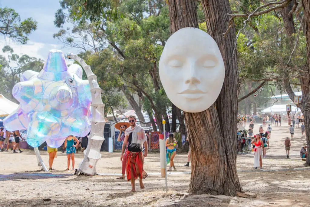 rainbow serpent festival art
