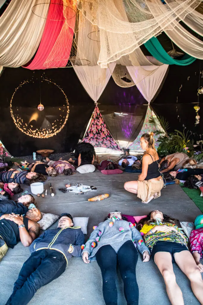 meditation workshops rainbow serpent festival the village