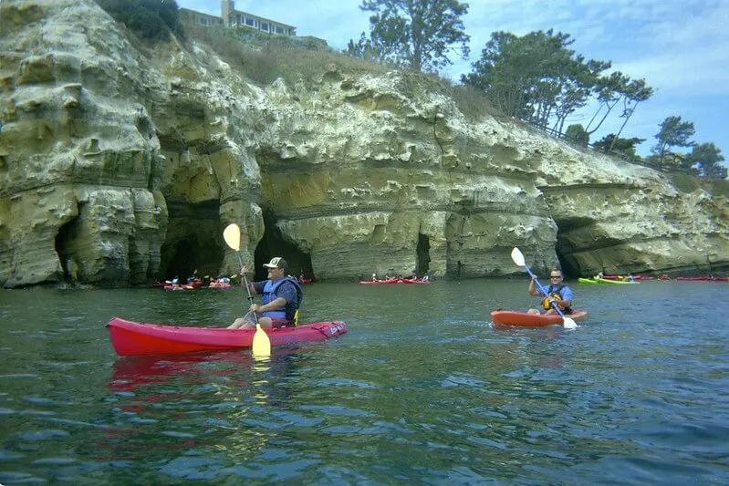 Cave Kayaking tour in La Jolla California
