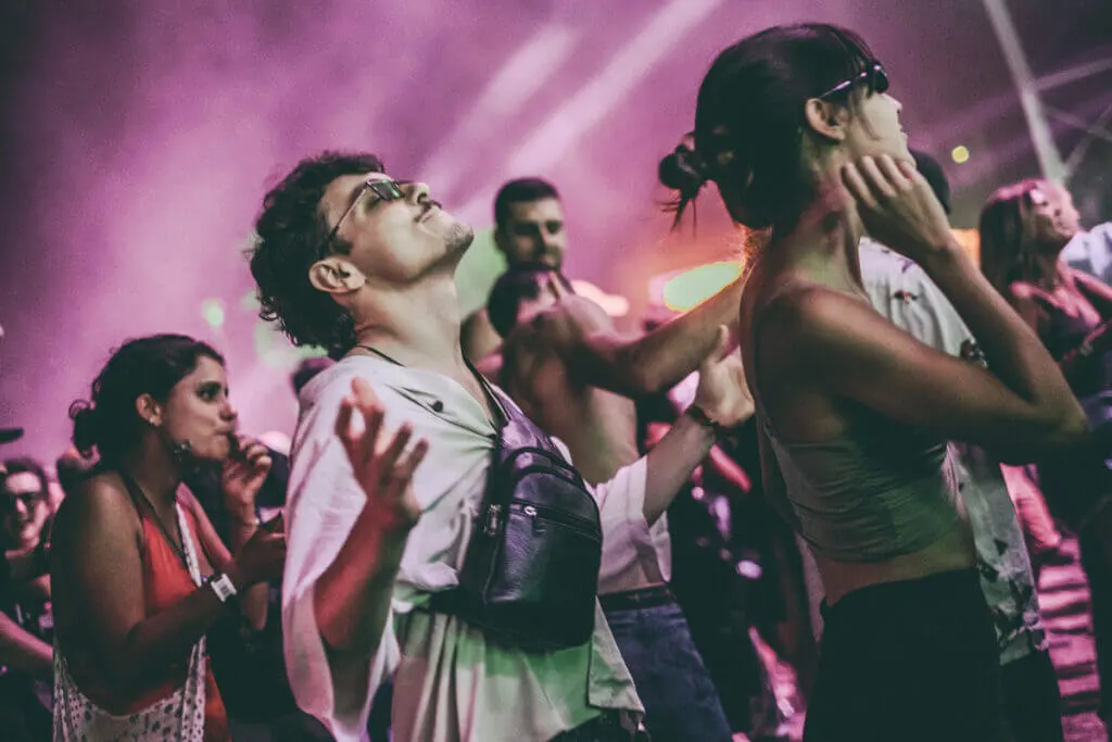 Dancing away at Neopop Festival Electronic music festival in Portugal