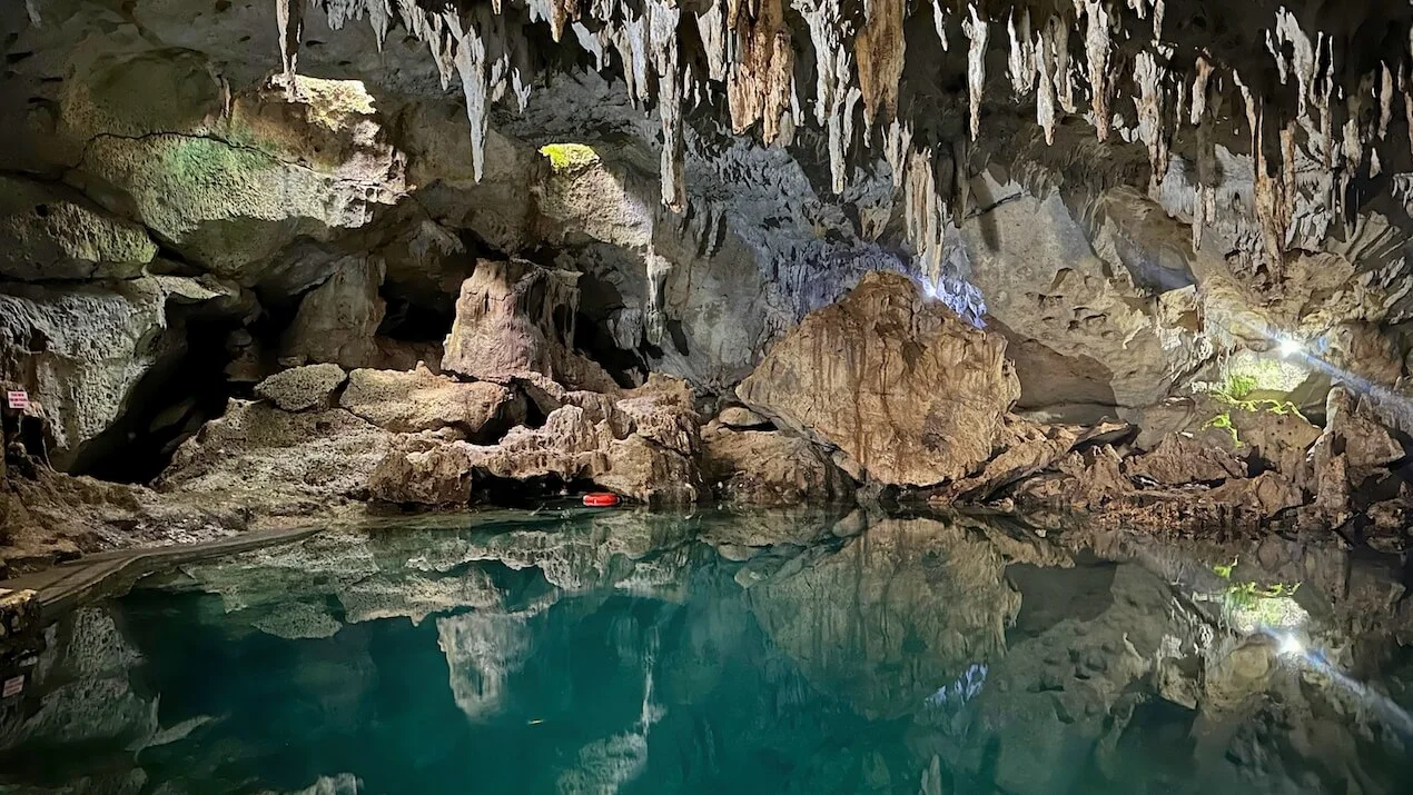 popular tourist destination in Panglao, swim in Hinagdanan Cave