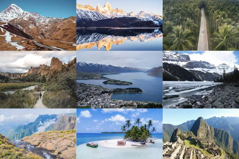 adventure destinations on each continent. travel bloggers share their top places to travel for adventure and why.
