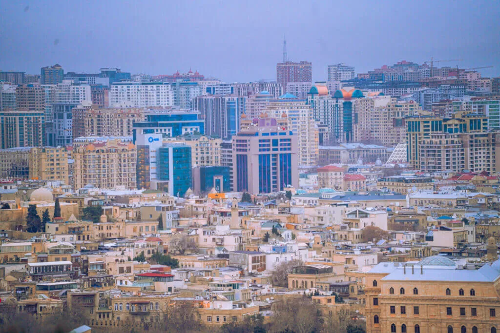 Baku old town view