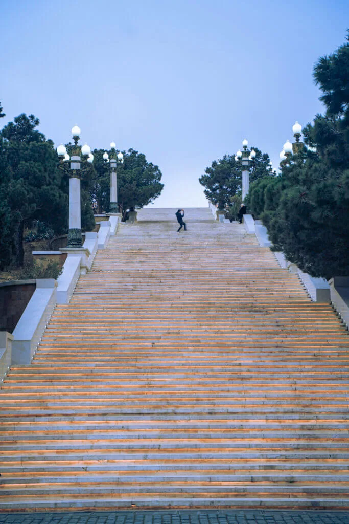 Stairs to Highland Park Baku