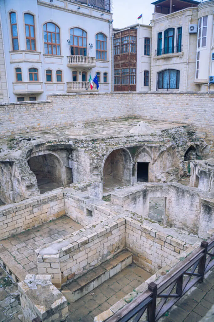 ruins in old townb baku