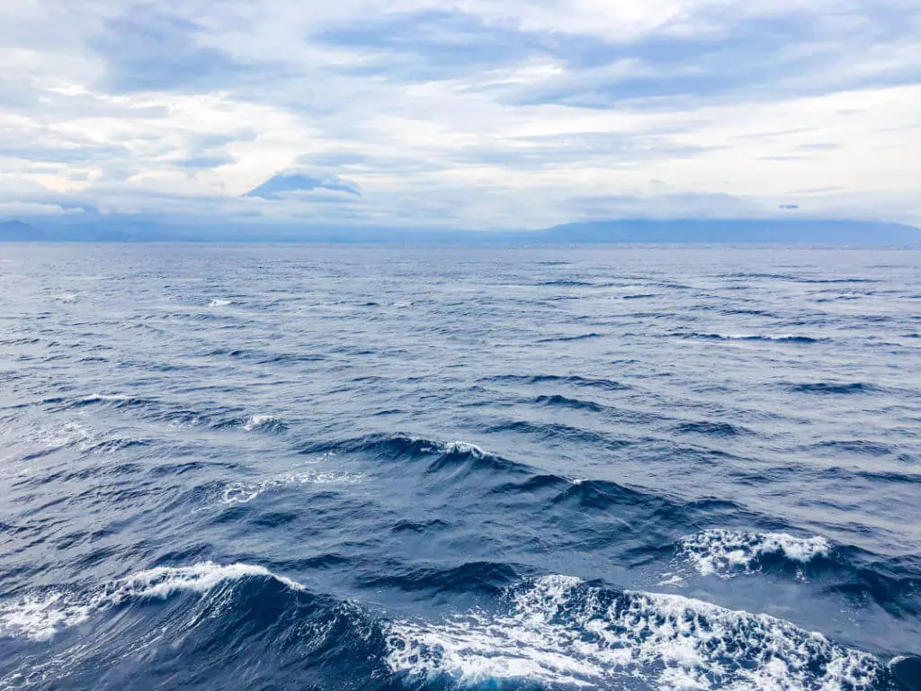 Bali to Lombok ferry views to Bali Indonesia