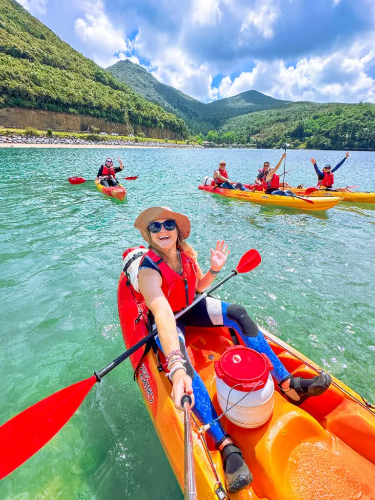 kayak selfie urdaibai biosphere reserve