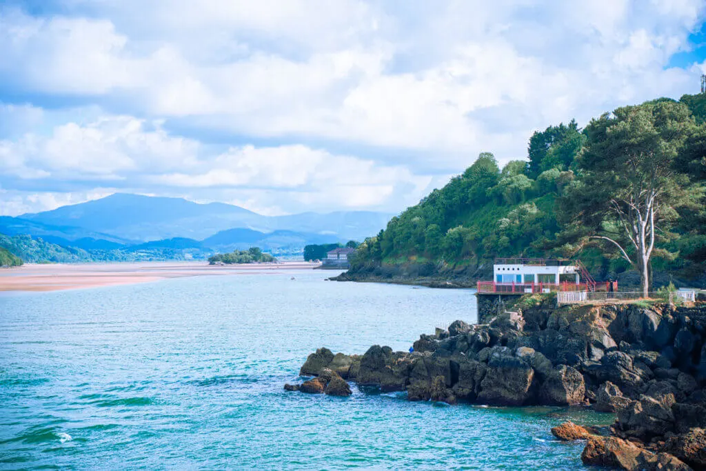 view of urdaibai reserve from mundaka
