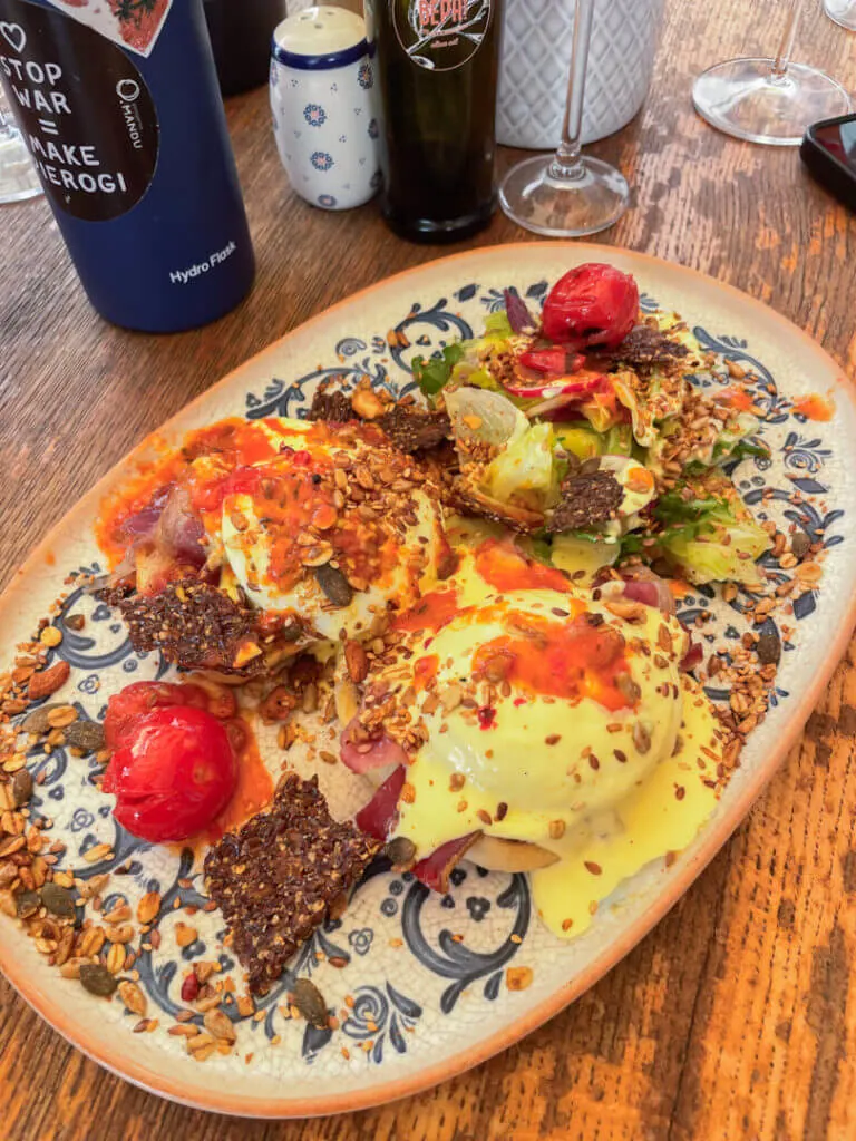 bepa split  eggs benedict 