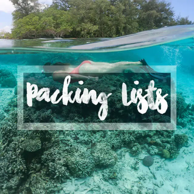 packing lists