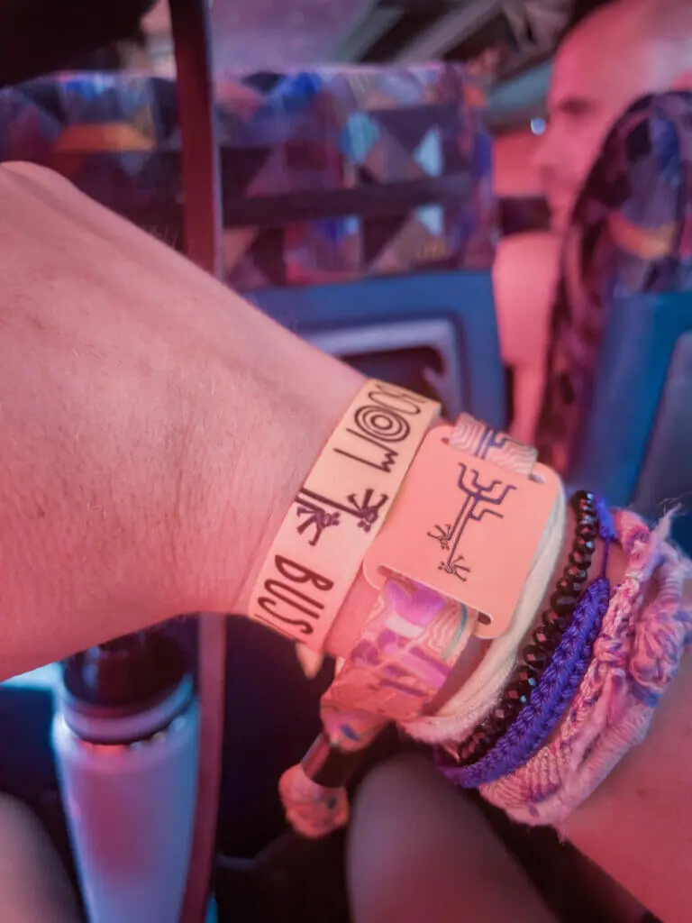 Boom festival wristbands and money prepaid loaded onto your wristband