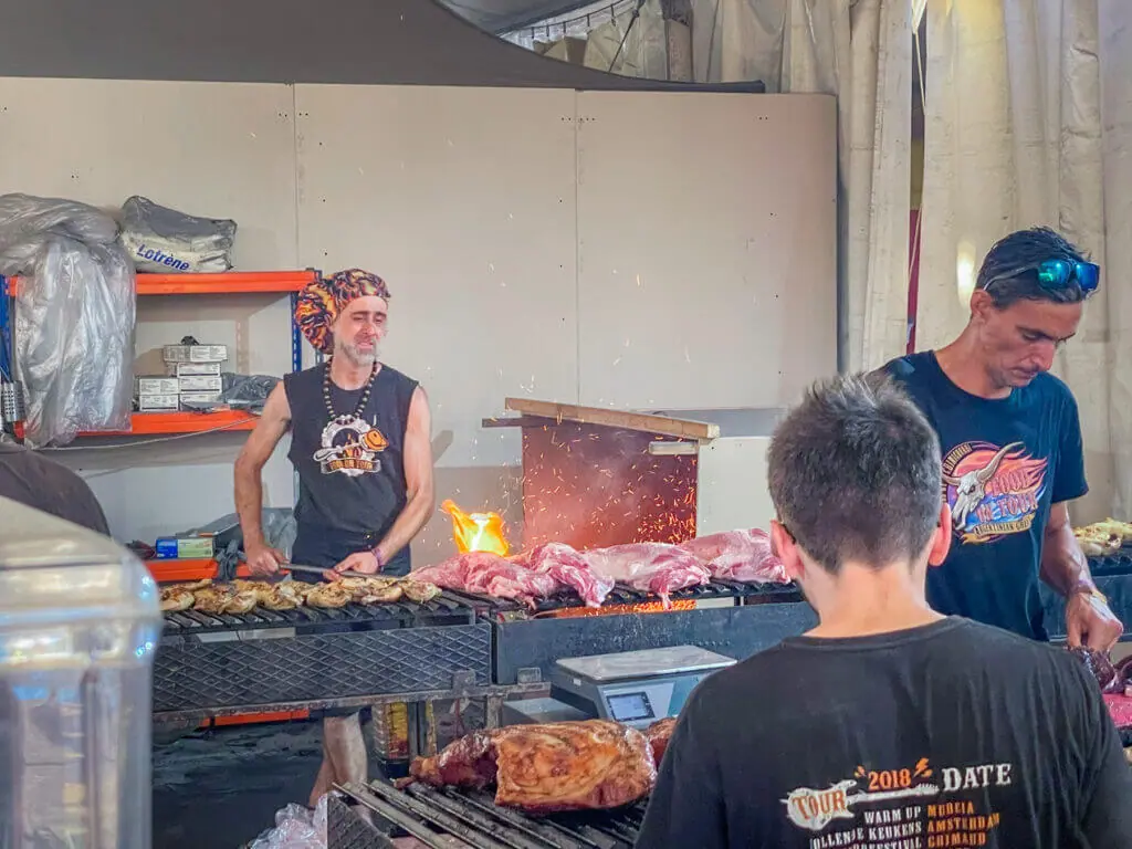 The argentinian BBQ at boom festival