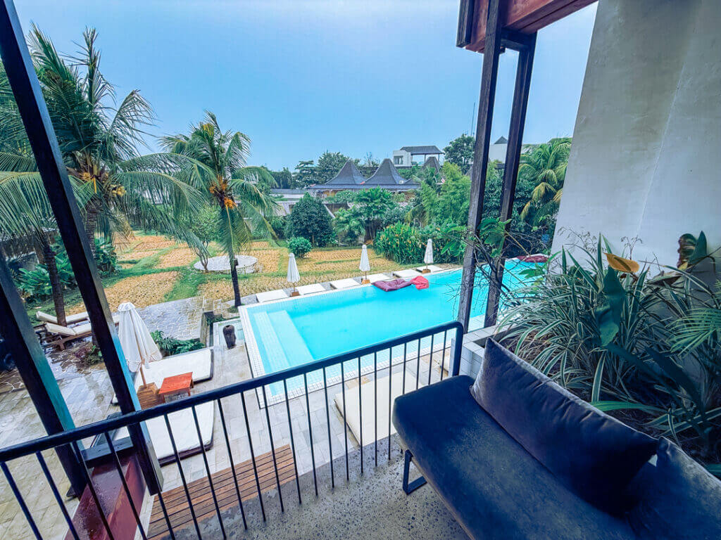 shore amora hotel rainy day in bali