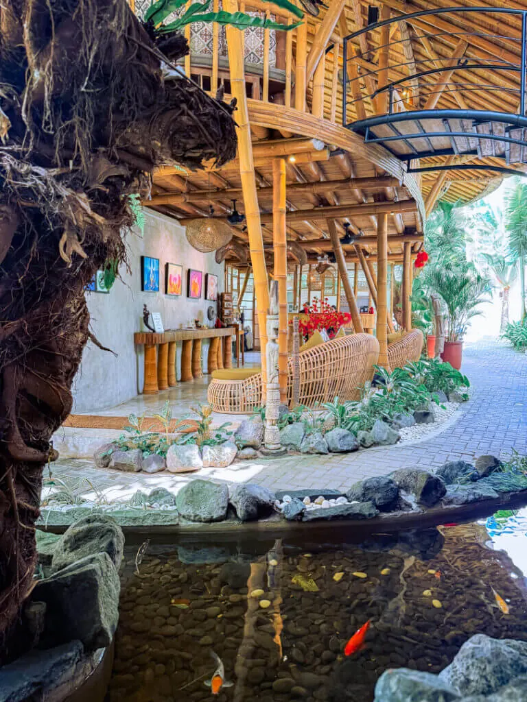 entrance to Zin canggu resort and villas