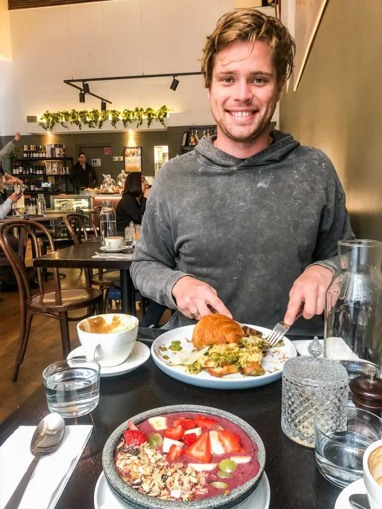 Cuff Food + Wine Melbpurne breakfast