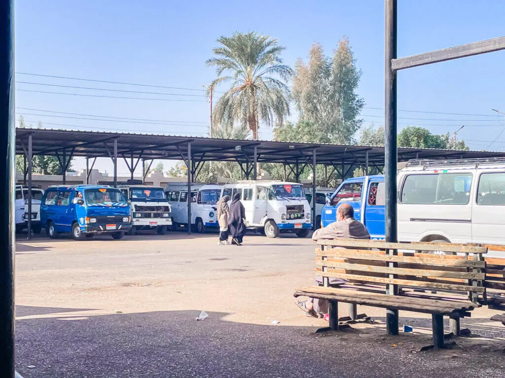 Qena bus station Upper Egypt