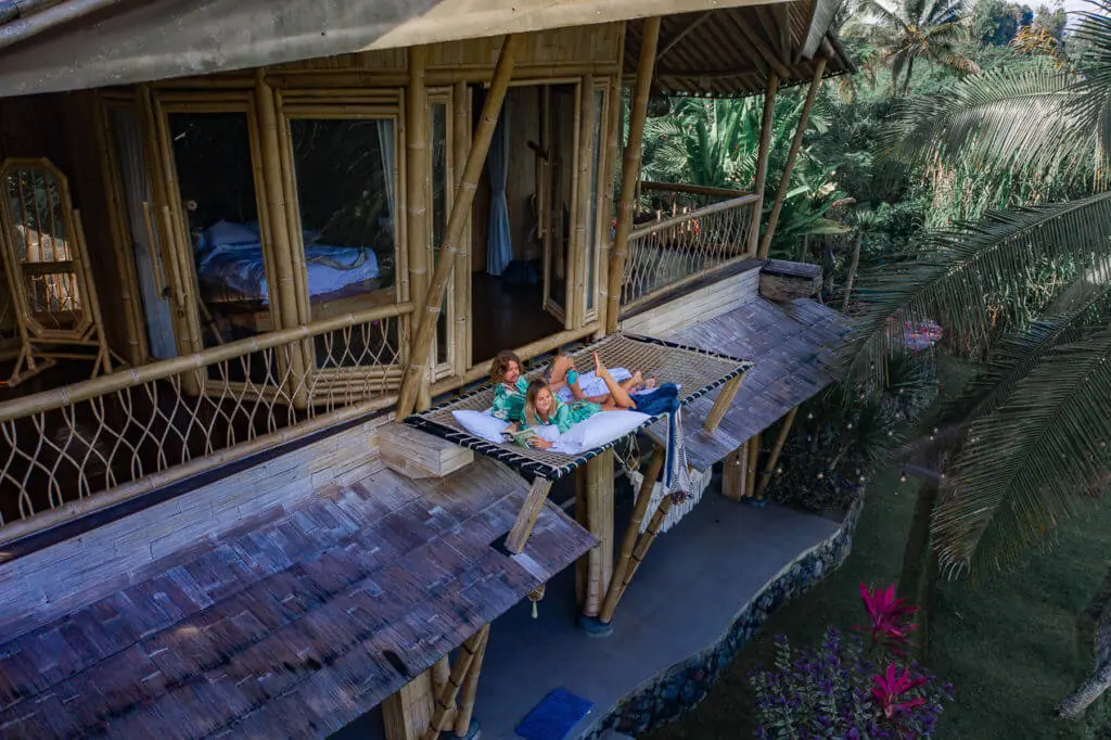 camaya bali bamboo house suboya net bed