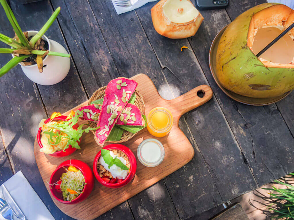 Milu by nook breakfast board berawa cafe