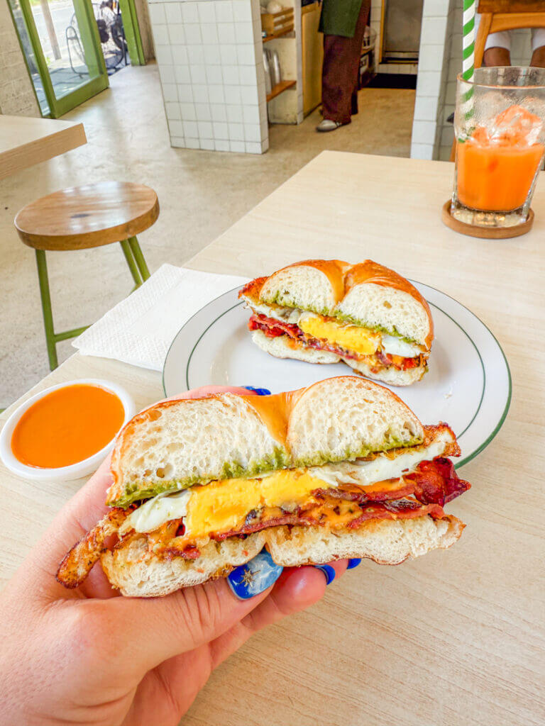 deli canggu breakfast bagel
