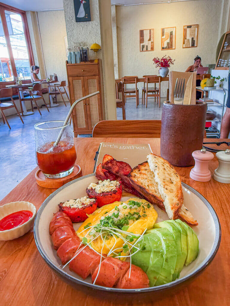 gather plate at Gather bali cafe 