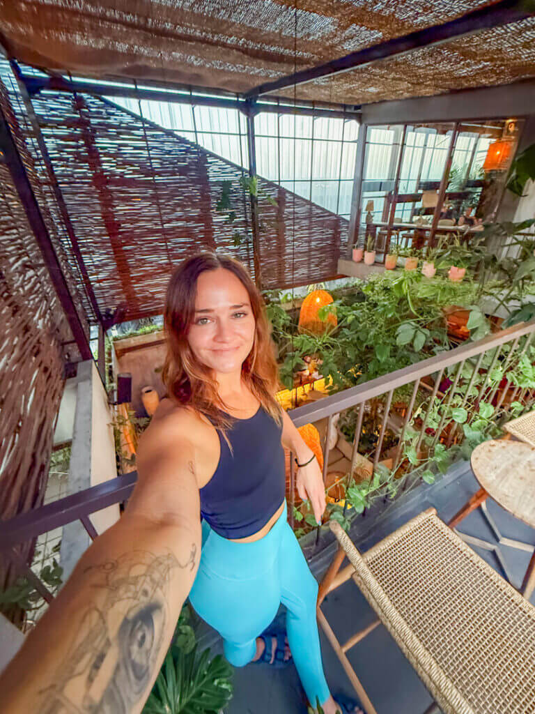 selfie kimmie conner at samms farm canggu 
