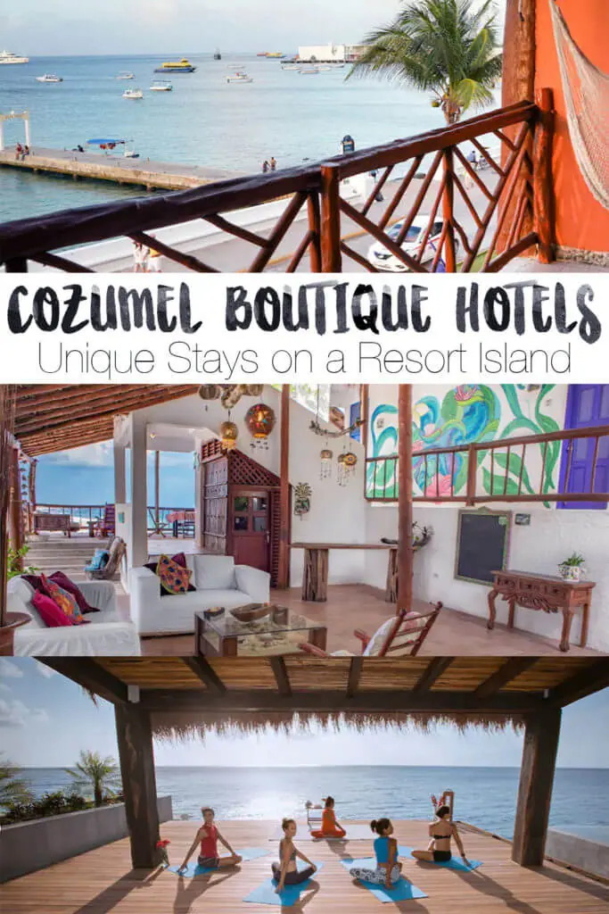 Boutique Hotels in Cozumel: Here are some unique places to stay in Cozumel for those in search of a fun and boutique experience in Cozumel rather than a huge resort. Whether you want to stay in town or away from it all, you'll find a great option for you here!