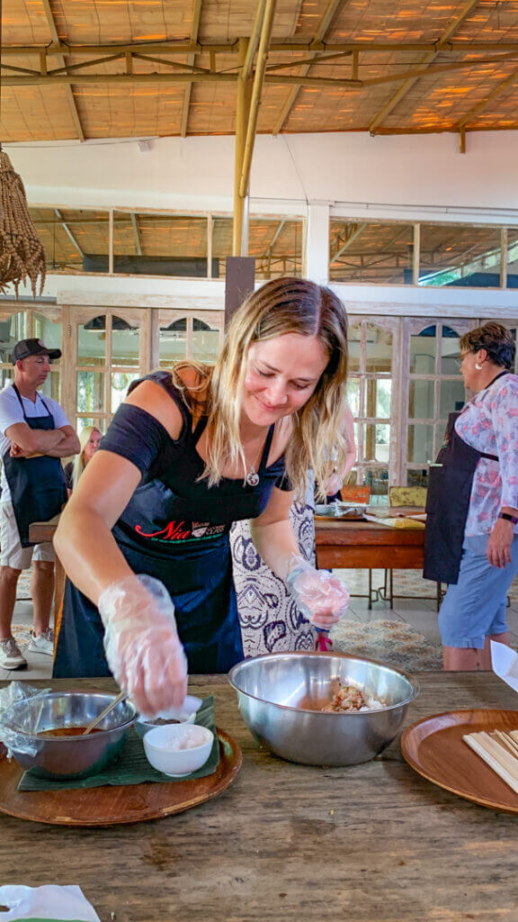Learn to Cook a Local Dish as a creative thing to do while traveling indonesian cooking