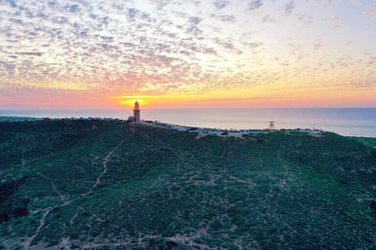 exmouth lighthouse sunset