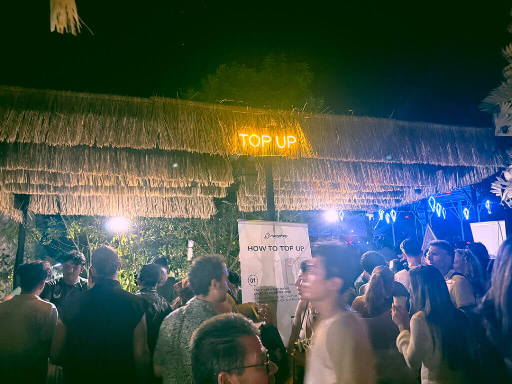 Money at Day Zero Bali wristband top up