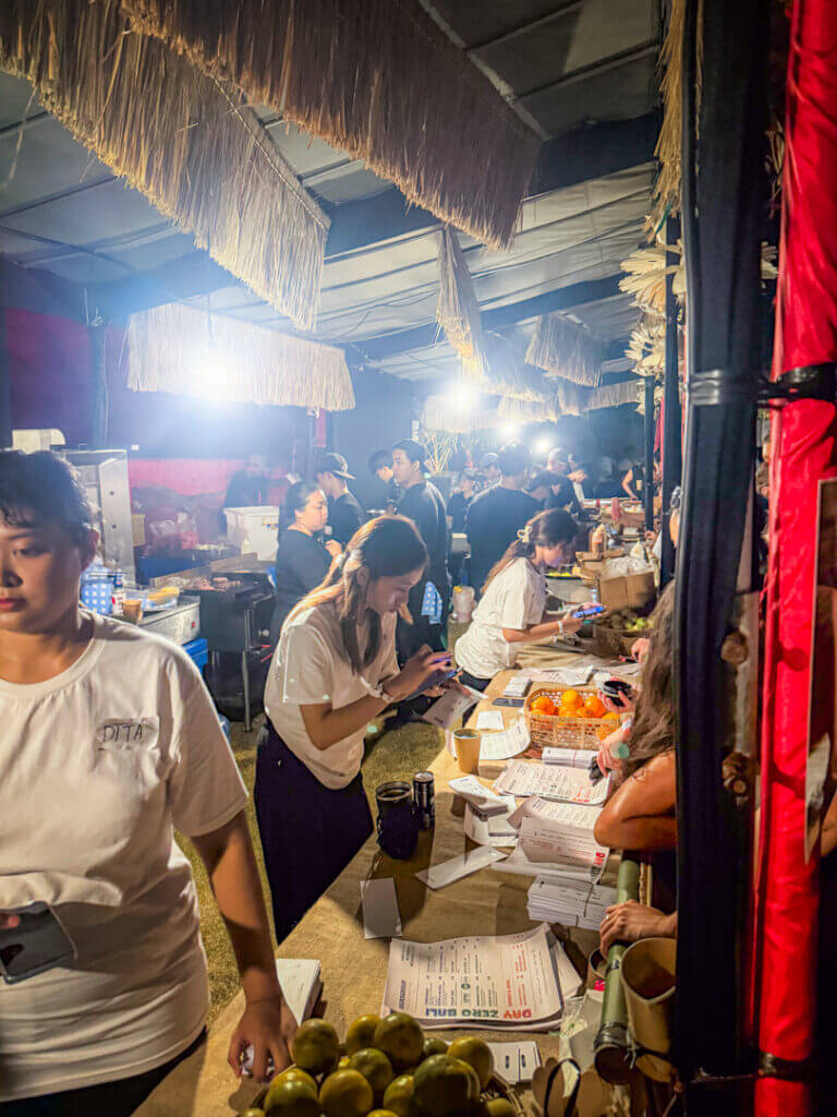 FOOD at Day Zero bali restaurant area