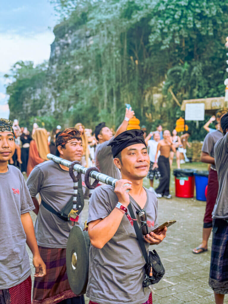 day zero bali sunrise balinese musicians