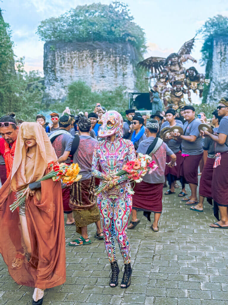 Day Zero Ethos + Sustainability on Bali flowers from eco toilets